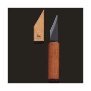 義春 ペナント切出ナイフ 木柄全鋼 ※左きき用