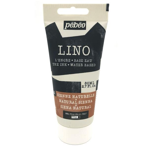 リノカット版画 インク（水性）80ml ナチュラルシェンナ 10