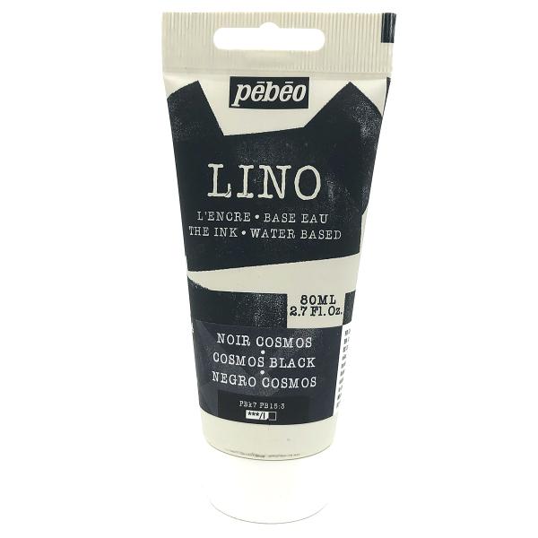 リノカット版画 インク（水性）80ml コスモスブラック 14