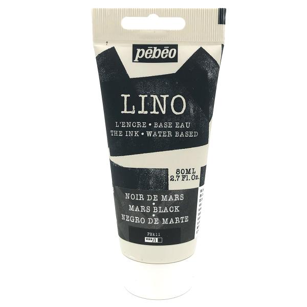 リノカット版画 インク（水性）80ml マルスブラック 15