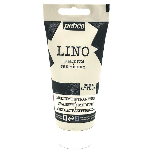 リノカット版画 インク（水性）80ml 転写 ジェルメディウム