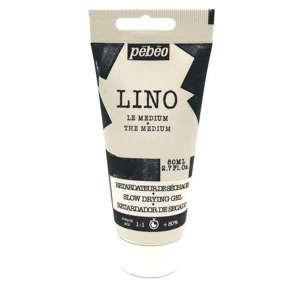 リノカット版画 インク（水性）80ml 遅乾 スロードライメディウム