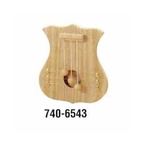 トールペイント 白木 ドアハープ 盾型 (中)