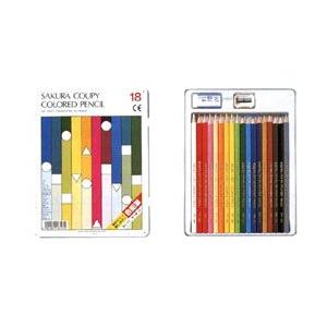 クーピー色鉛筆 18色セット スタンダード