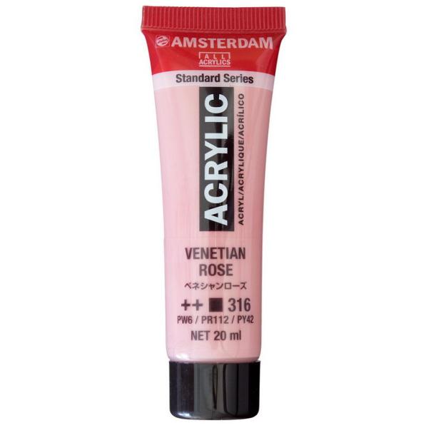 アムステルダム アクリリックカラー 20ml ベネシャンローズ