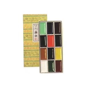 上羽絵惣 顔彩セット 並 12色セット 大角