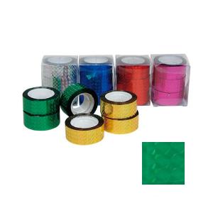 キラキラ光る ホログラムテープ 緑 20mm×約20m巻