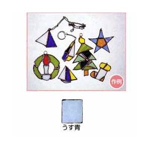 SN ステンドグラス 10×10cm うす青