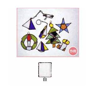 SN ステンドグラス 10×10cm 白