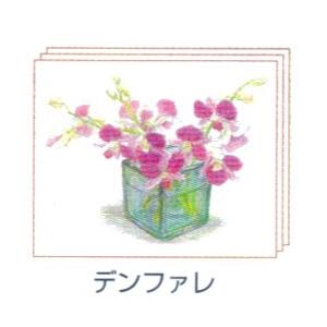 塗り絵 塗り絵物語 花と花びん編 デンファレ｜yumegazai