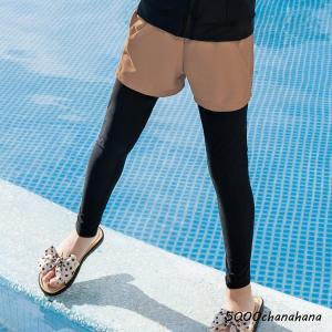 キッズ 水着 レギンス ショートパンツ 一体型...の詳細画像2