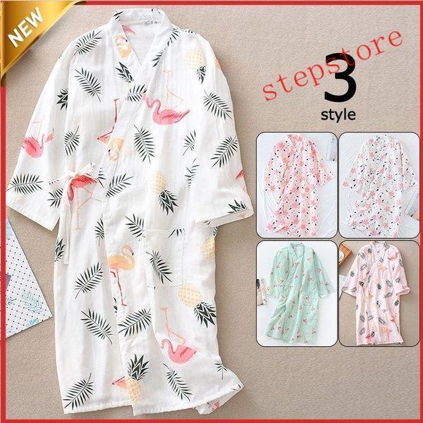 【値下げ】羽織レディース和風カーディガンゆかたはおり浴衣風女性甚平着物四季適用花柄夏七分袖カジュアル...