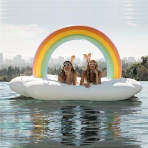 浮き輪 ビッグサイズ 大人 SNSで浮輪 うきわ レインボー フロート Rainbow ビーチグッズ ボート プール 浮き輪 浮輪 エアフロート