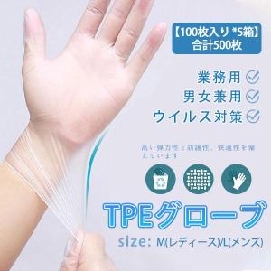 フジ スーパープラスチックグローブ粉なし Lサイズ 100枚入