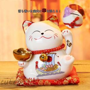 愛知 常滑焼招き猫 大入猫8号 愛知県の工芸品 Tokoname-yaki Lucky cat