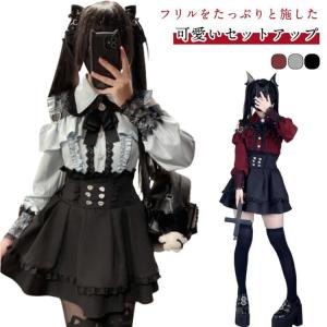 ミニワンピース チラ見せ タイト チェーン 黒 地雷系 量産型 ギャル