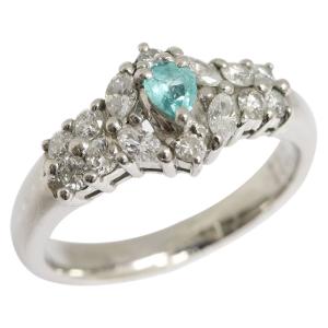 パライバトルマリン 0.11ct 0.44ct Pt900 11.5号 Paraiba tourmaline Diamond｜yumeichiba-premium