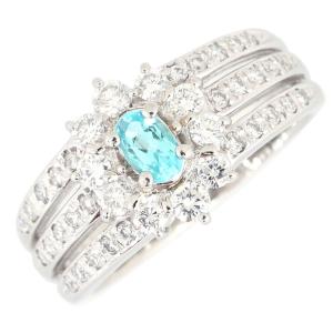 バイカラートルマリン リング 指輪 Pt900 プラチナ 3.688ct