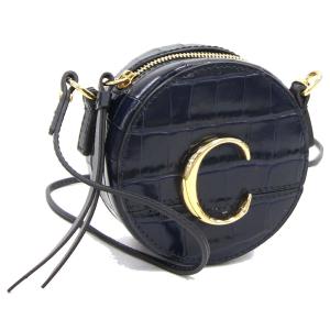 クロエ ショルダーバッグ クロエCアイテム CHC20UP500A874D4 ダークネイビー ブラックレザー Chloe｜yumeichiba-premium