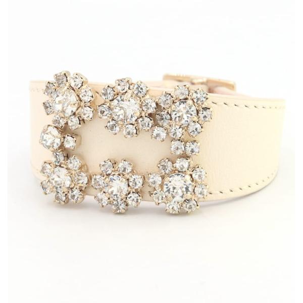 ロジェヴィヴィエ ブレスレット フラワーストラス REWCO740200 アイボリー ライトピンク ...