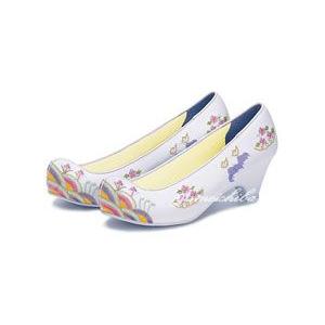 チマチョゴリ韓服の靴 タンポポ刺繍コッシン 8白 : チマチョゴリと