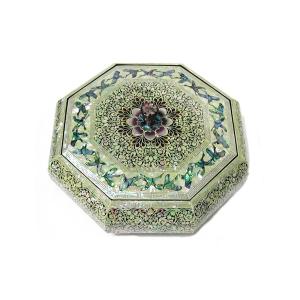 韓国漆螺鈿八角小物入れ菓子器 蝶 : チマチョゴリと韓国雑貨の専門店夢