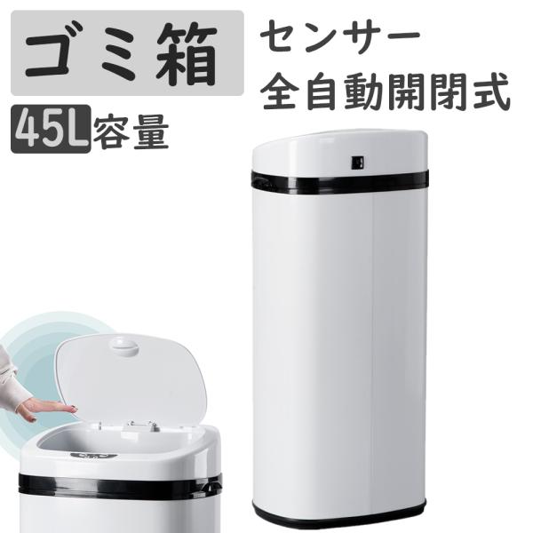 ゴミ箱 自動開閉 45L 大容量 45リットル ふた付き ダストボックス 生ごみふたつきゴミ箱
