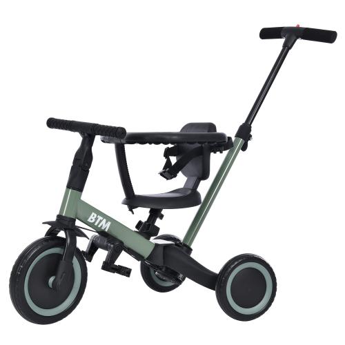 子供用三輪車 4in1 自転車 オリジナル 押し棒付き 安全バー付き キックボード　組み立て簡単 超...