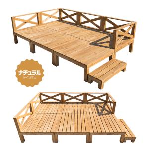 【1.46坪 13点セット】ウッドデッキ 天然...の詳細画像1