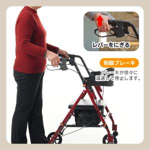 シルバーカー 歩行器 歩行車 駐車ブレーキ 折...の詳細画像5