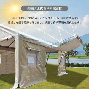 テント 車庫テント ガレージテント 3×6m ...の詳細画像4