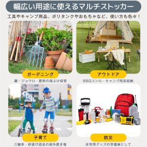 【樹脂製】物置 屋外 収納ボックス 880L ...の詳細画像4