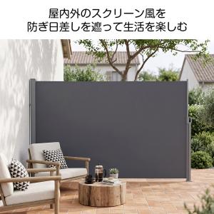 【3サイズ】格納式サイドオーニング 自動巻き上...の詳細画像1