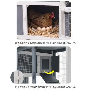 新作特別価格★鶏ケージ 6-8羽用 天然木 鶏...の詳細画像4