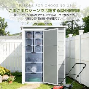 【床付き】大型 物置き 物置 PP樹脂製 窓付...の詳細画像1