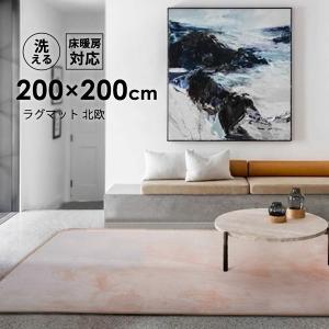 ラグ 夏用ラグマット 洗える 200X2...