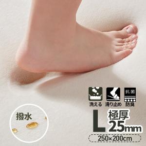 色限定特価★ラグ カーペット 厚手 撥水 低反発ラグ 極厚25mm 200×250cm ラグマット 防ダニ 滑り止め 洗える 角型