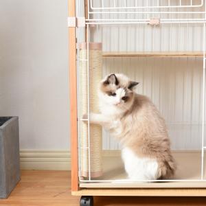 猫 爪とぎ 爪研ぎ ポール 麻 30cm ゲージ コンパクト 猫 爪とぎ ポール 30cm ケージ用 麻紐 爪研ぎ キャットポール