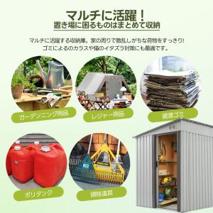 床材補強フレーム付き★ 物置 屋外 倉庫 大型...の詳細画像3