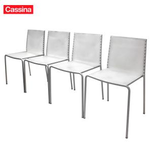 【 中古 】CASSINA IXC スタッキングチェア DESALTO ZIP デサルト ジップ チェア アームレス カッシーナイクスシー 高級家具 4脚セット｜yumekagu