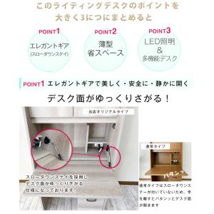 ライティングデスク 学習机 折りたたみ コンパ...の詳細画像4