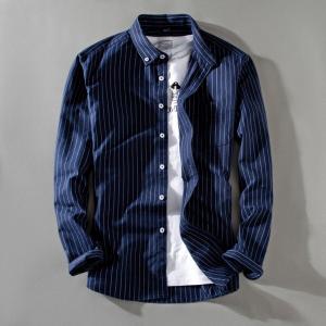 シャツ メンズ メンズシャツ 長袖シャツ メンズ ボタンダウンシャツ ストラップ ワイシャツ ビジネス 春服 メンズ 秋服 メンズ｜yumekakaku