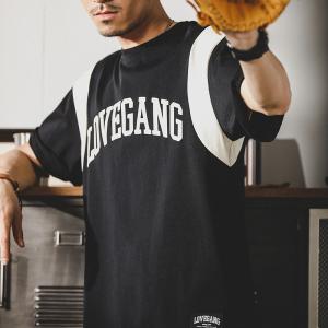 アメカジtシャツ メンズ 半袖 無地 ストリート クルーネック 英文字 カジュアル ホワイト ブラック オシャレ 230g M Dt0861 夢価格 通販 Yahoo ショッピング