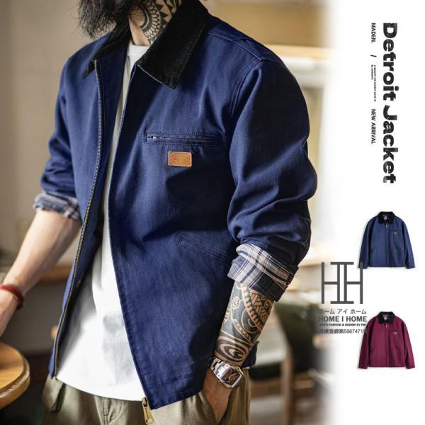 デトロイトジャケット メンズ おしゃれ 12.7oz コットンキャンバス ヘビーウェイト J001タ...
