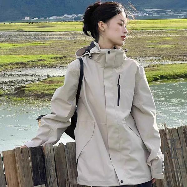 マウンテンパーカー メンズ レディース 50代 40代 裏ボア 登山服 3way ボアライナー付き ...