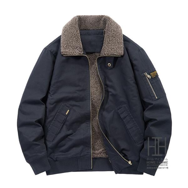 ミリタリージャケット メンズ 裏起毛 厚手 冬 防寒着 中綿コート アウター ブルゾン ジャンパー ...