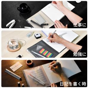 書くまでを軽やかにする B6収納付きノートカバ...の詳細画像3