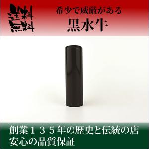 黒水牛（芯持ち）　印鑑　実印　はんこ　大きいサイズ　こだわりの手仕上げ　18mm｜yumekoubo
