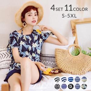 水着レディース 体型カバー タンキニ ビキニ シ...の商品画像