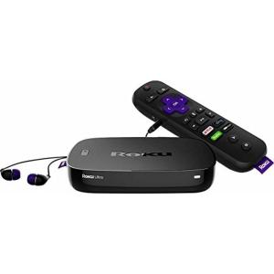 Roku Ultra | 4K/HDR/HD ストリーミング プレーヤー 強化リモート（ボイス、 リモートファインダー、 ヘッドフォンジャッ